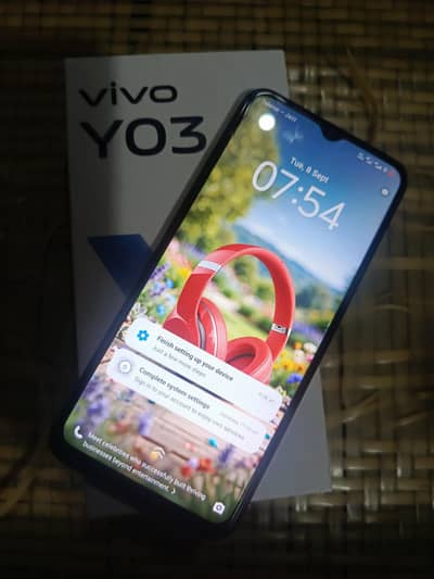Vivo Y03 4/64 with box and charger