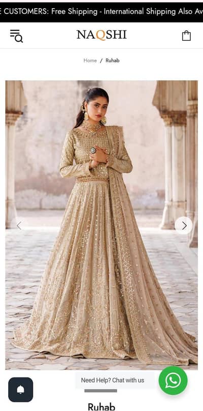 bridal lehnga for walima