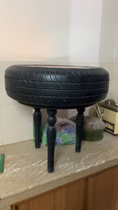 Civic tyre infinity mirror table