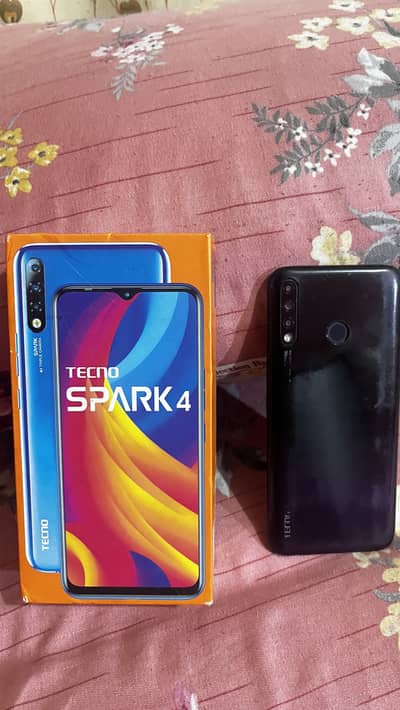Tecno Spark 4 With Box Official Pta approved