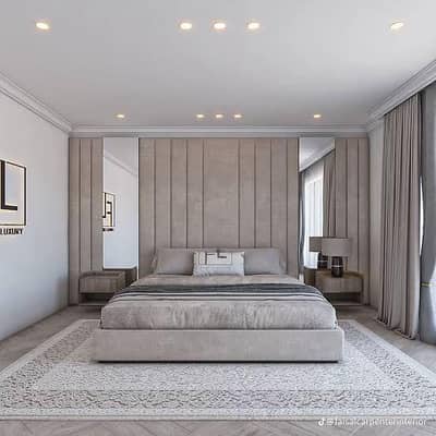 high quality bed wall design