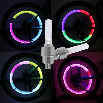 Stylish Bike back and front Wheel Lights Blue Red Green Yellow