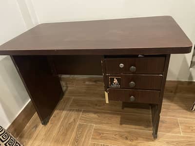 Wooden Office Table / Work Desk – Good Condition