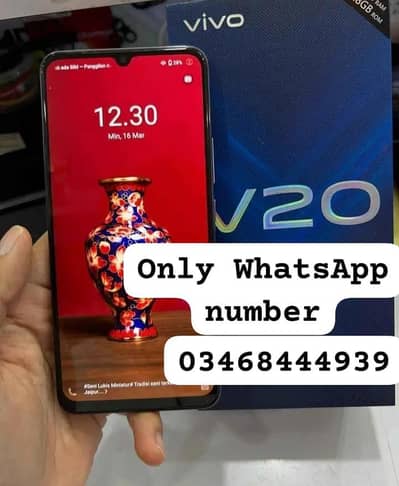 Vivo v20 6/128 GBOnly tasvir ke upar number WhatsApp per raabta karo