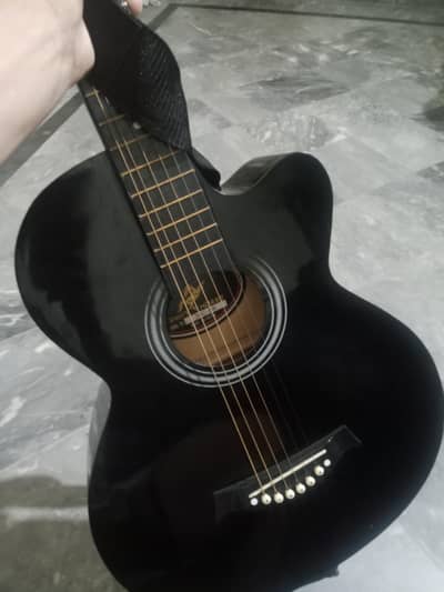 Guitar acoustic branded (read add)