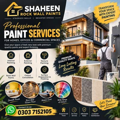 Premium Interior & Exterior Painting available in lahore