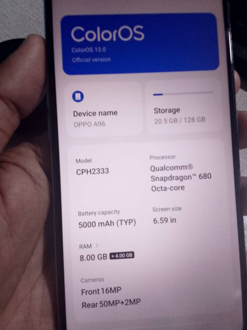 OPPO A96 16