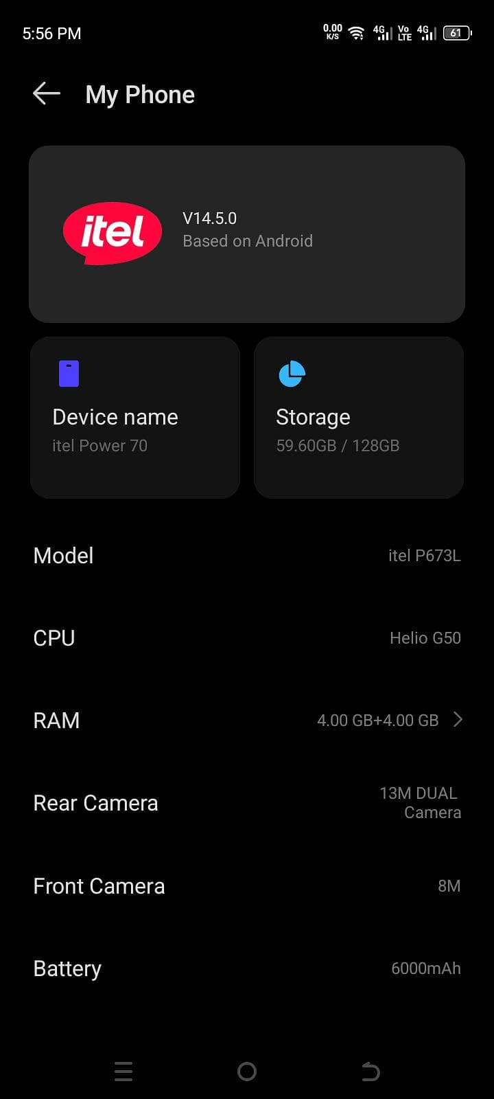 Itel P70 1