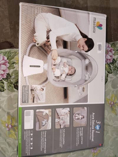 Mastela Aura Deluxe 3-in-1 Baby Jhula / Bassinet for Sale - Karachi