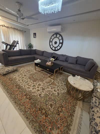 L shape 10 seater sofa made with molty foam