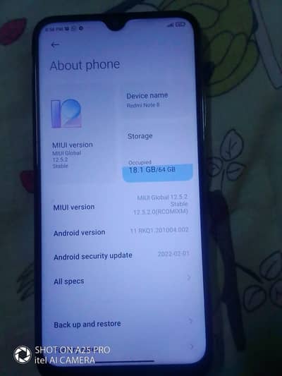 Xiaomi Redmi Note 8 4/64 official pta approved