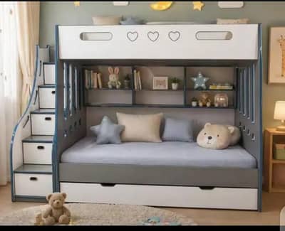 Bunk bed | Kid wooden bunker bed | Baby bed | Double bed | Triple bed