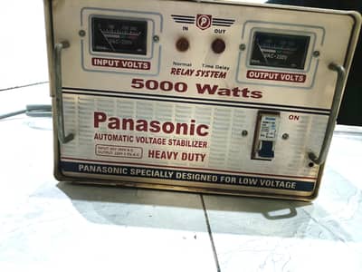 5000 Watts Panasonic Automatic Voltage Stabilizer – Heavy Duty