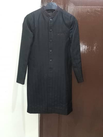 black sherwani boy
