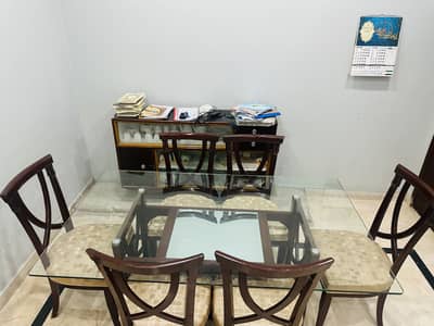 Six chair dinning table