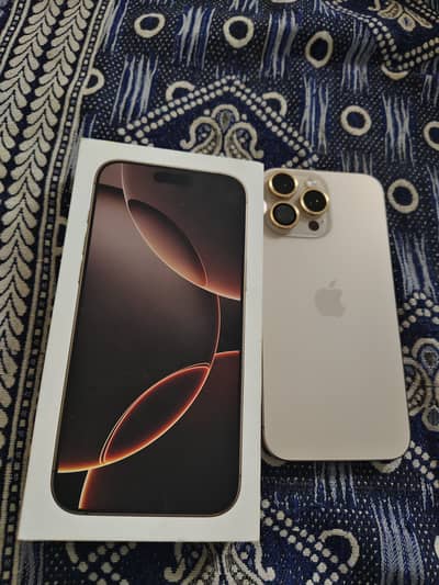 iPhone 16 pro max PTA approved water pack full Box for sale