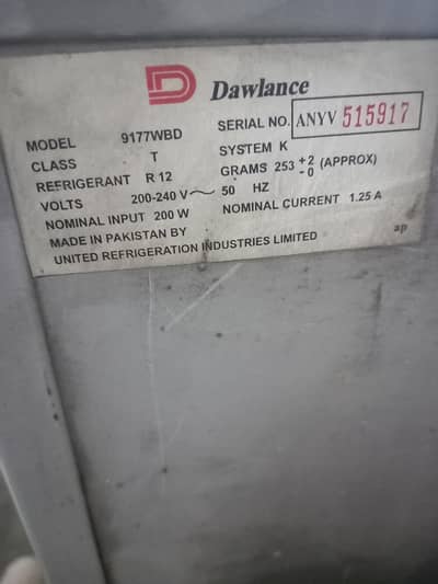 Dawlance fridge