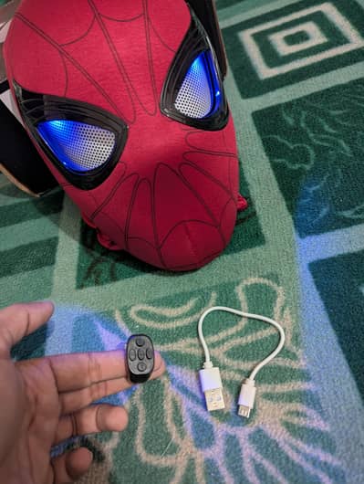Spider-Man Remote Control LED Mask – Moving Eye & Lights