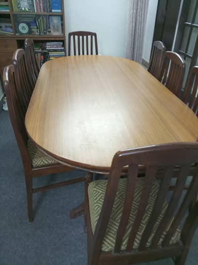 Dining table with 8 chairs