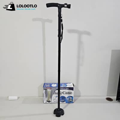 Folding Lightweight Walking Stick with LED Light Imported