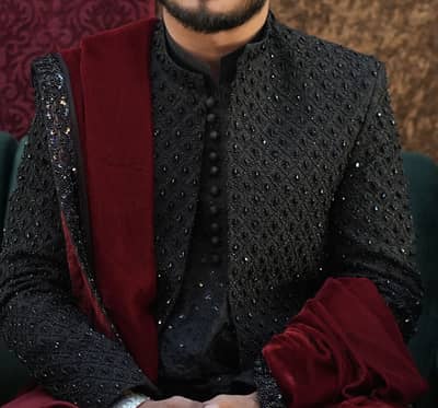 Black Sherwani — For Sale