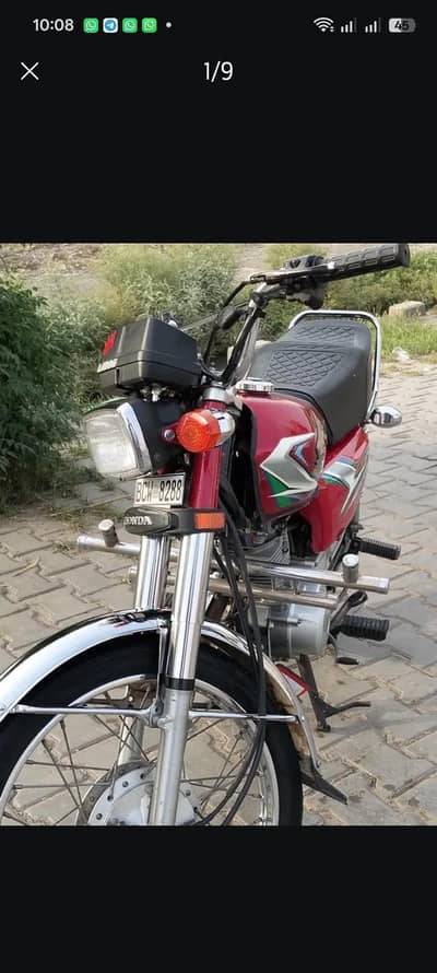 Honda 125 23 model for sale gari bilkul saf ha