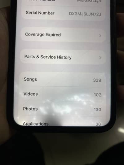Apple iPhone 11 jv minor shade on panel