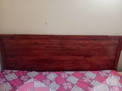 6×6 wooden bed with double foam mattress good quality