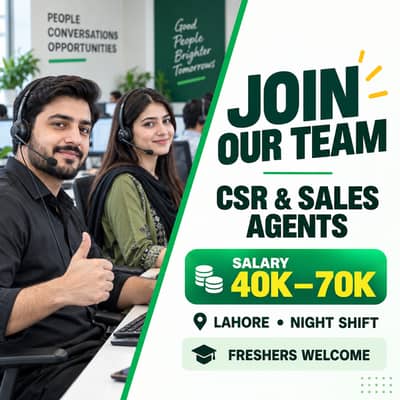 Call Center Agents / CSR / Sales Representatives Required