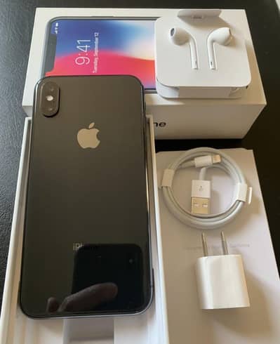 Apple iPhone X 256 GB mein official PTI pro 10 by 10 condition no