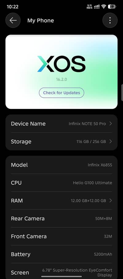 infinix Note 50 Pro (12+12/256) 03039563336