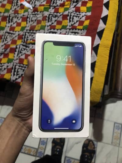 iPhone X pta with box 64gb battery 78 penal changer all ok