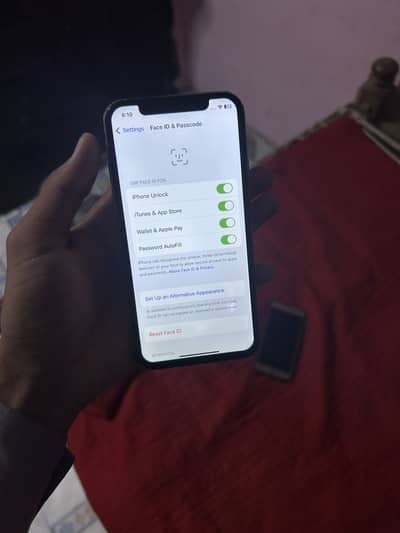 iPhone X pta with box 64gb battery 78  Face ID ok penal changer all ok