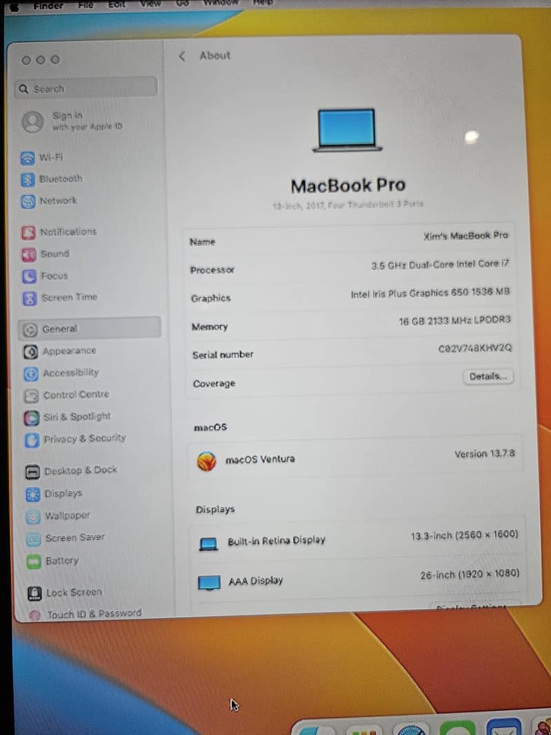 MacBook Pro 2017 9