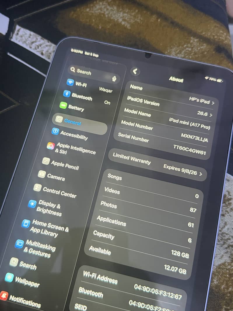 Ipad Mini 7 128 Gb 5