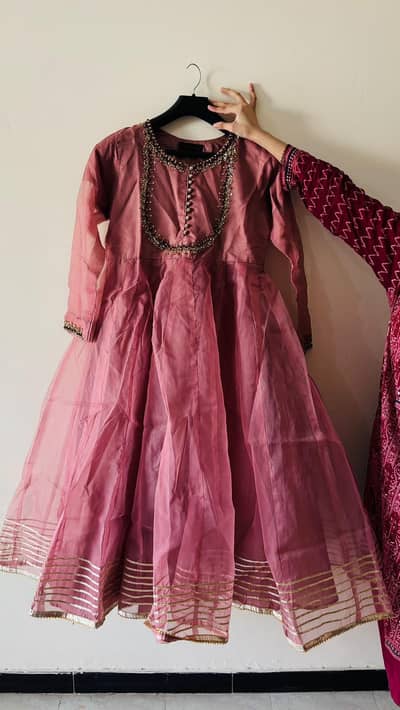 Pink maxi 3pc suit