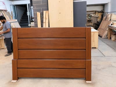 New pure wooden bakain wood king size bed