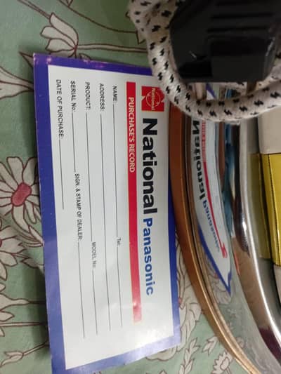 New Iron 5 Year wranty Panasonic National