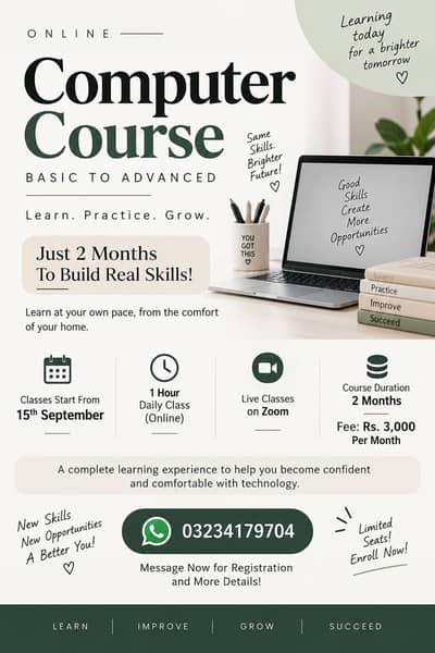 Online Computer Course for Females | Basic to Advanced