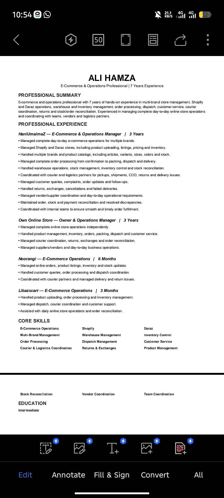 E-commerce Operations Manager 0