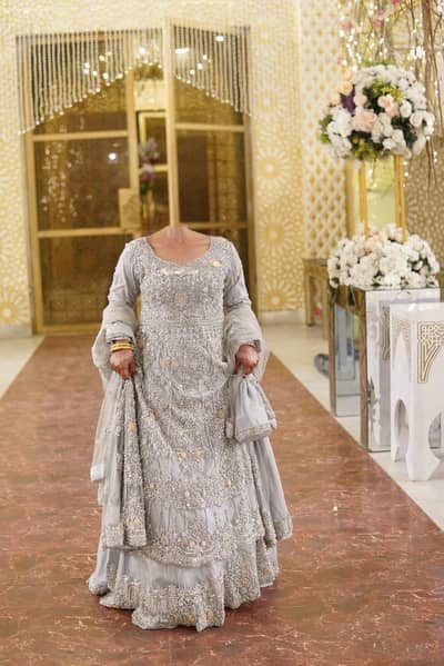 maxi with lehnga