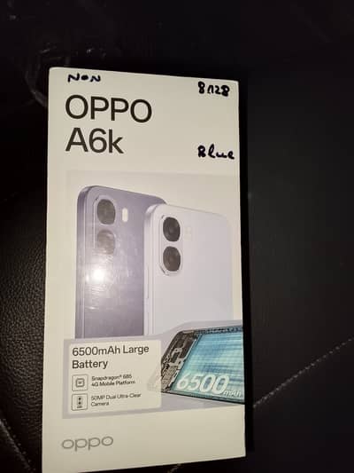 Oppo A6K BOX NOT OPEN.