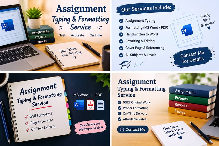 Assignment Typing & Formatting Service 3