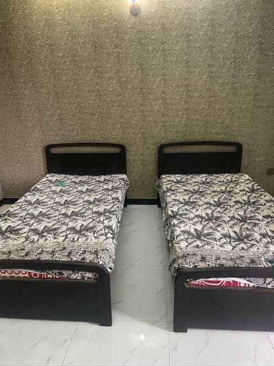 2 single bed with mattress