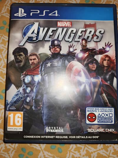 marvel anvengers disc ps4
