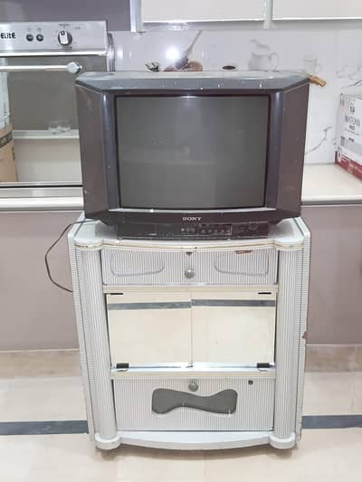 Wooden TV Trolly