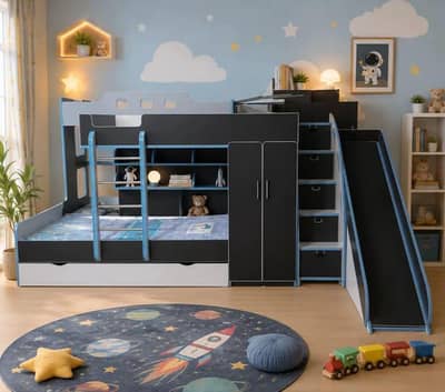 Bunk bed | Kid wooden bunker bed | Baby bed | Double bed | Triple bed
