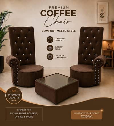 2 Coffee Chairs with table