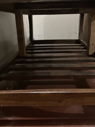 Wooden centre Table with Marble Lamination Top