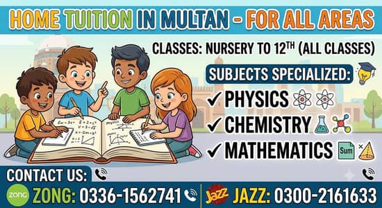 HOME TUITION SERVICE PROVIDER IN MULTAN CITY